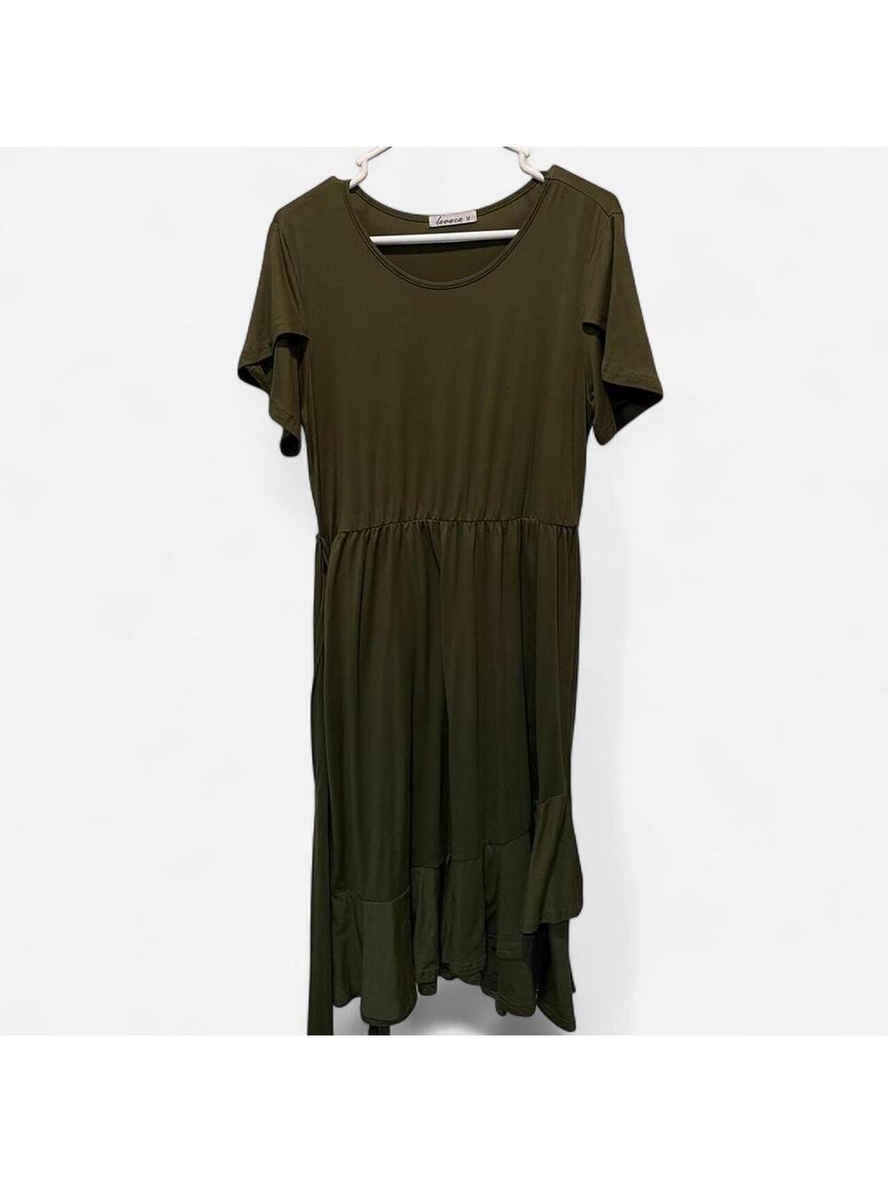 Unbranded Women's Green and Khaki Dress